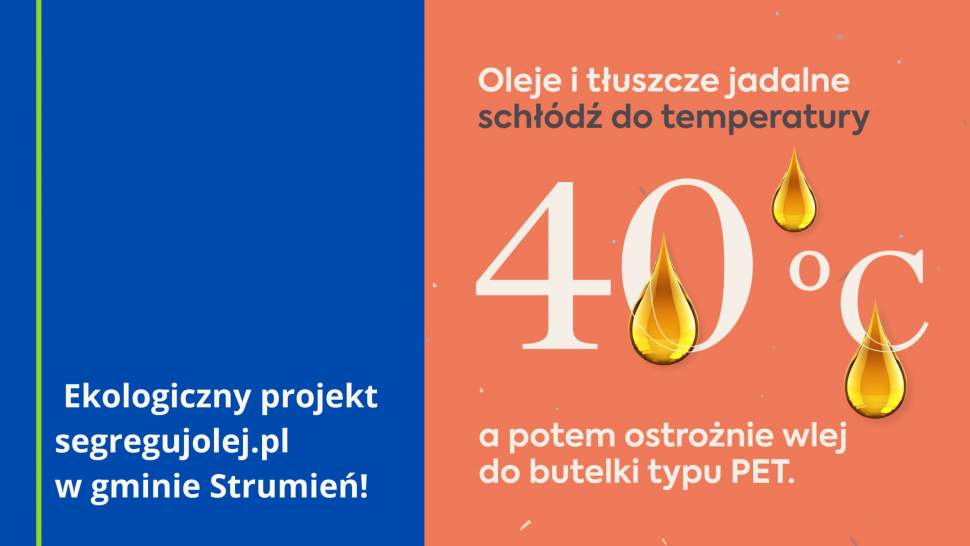 Ekologiczny projekt segregujolej.pl w gminie Strumień !