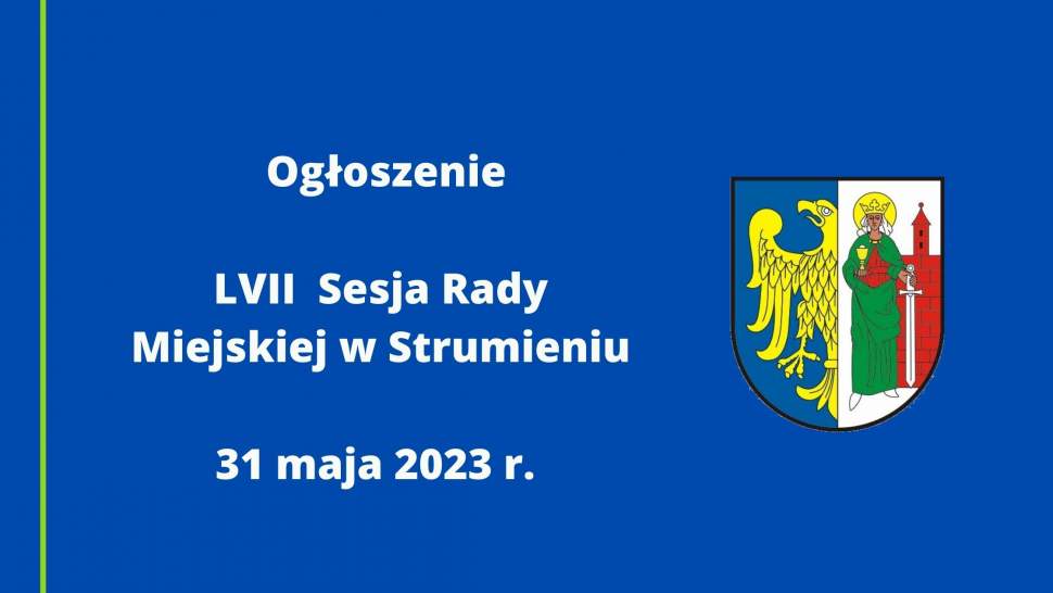 Ogłoszenie o sesji 31.05.2023