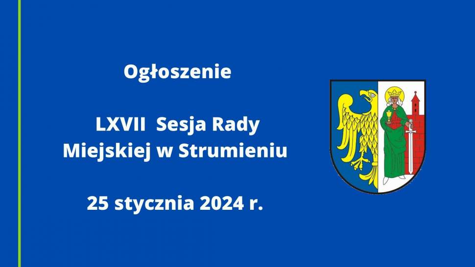 Ogloszenie o sesji - styczeń