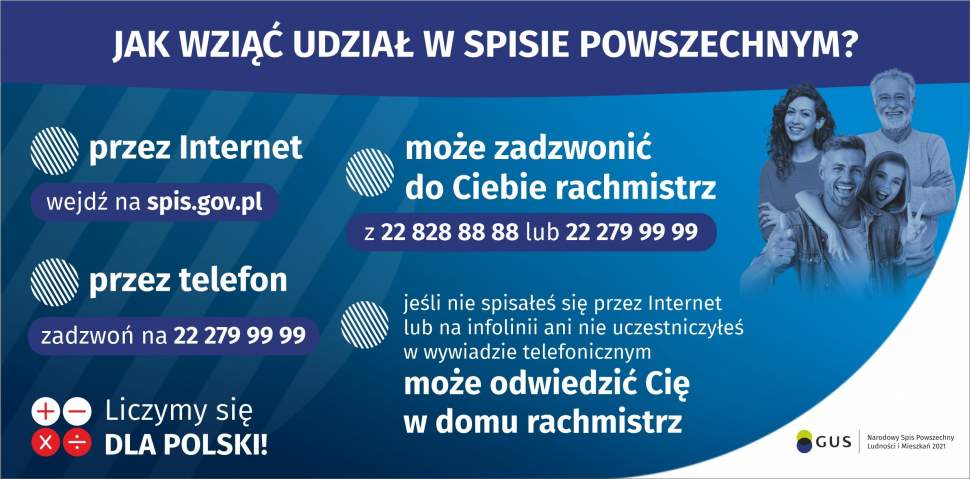 Jak wziać udział w Spisie Powszechnym? - GRAFIKA