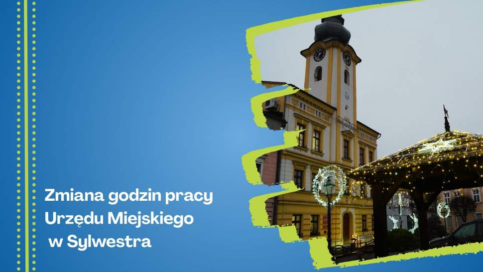 Zmiana godzin pracy Urzędu Miejskiego w Sylwestra