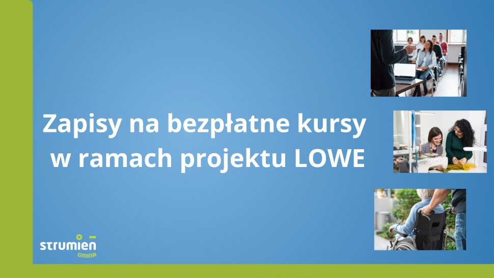 Zapisy na bezpłatne kursy w ramach projektu LOWE