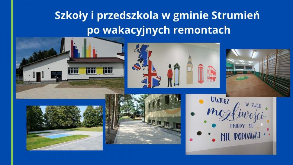 Szkoły i przedszkola w gminie Strumień po wakacyjnych remontach