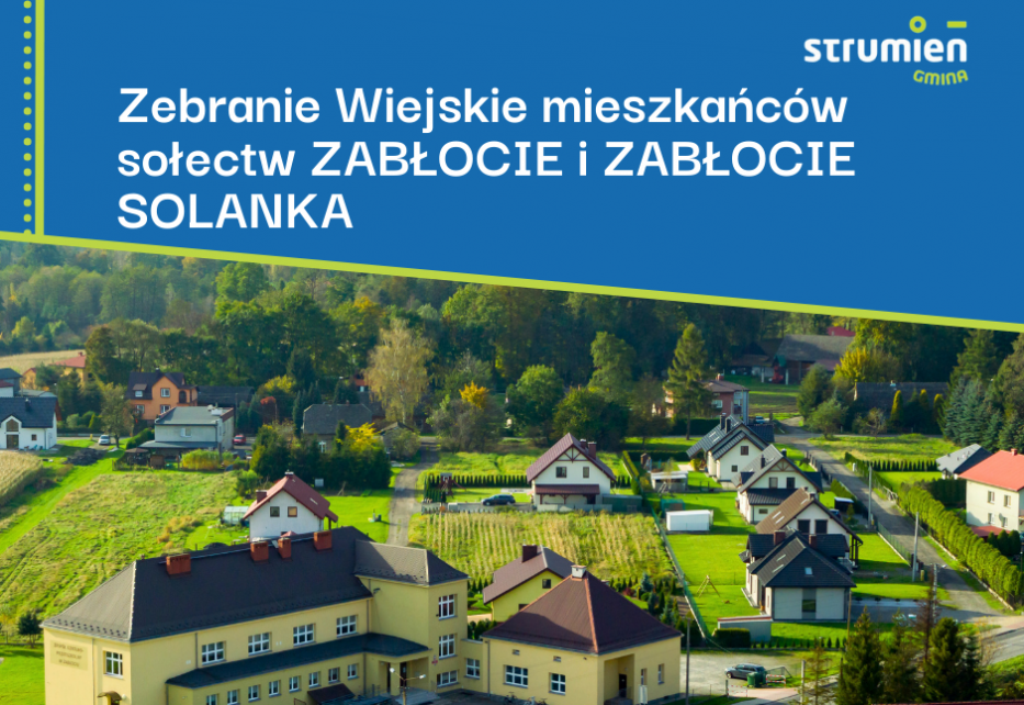 Zebranie wiejskie sołectw Zabłocie i Zabłocie Solanka